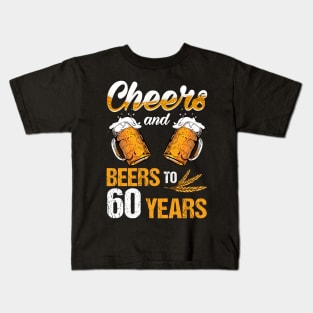 Cheers And Beers To My 60 1959 60th Birthday Kids T-Shirt